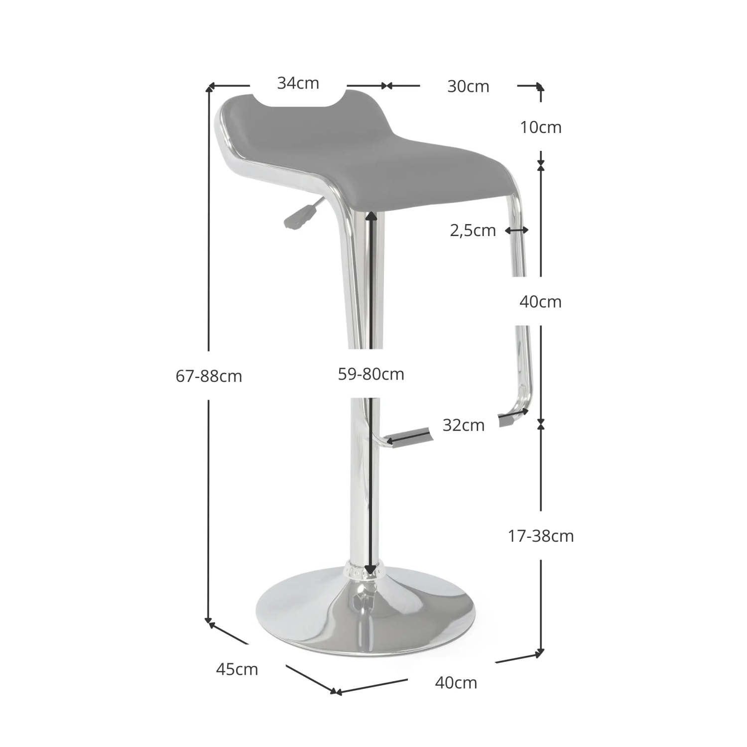 Tabouret Philippe - Tabourets de Bar furnmod