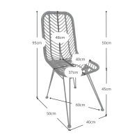 Chaise en rotin Le Midi pour extérieur - Chaises en rotin - Mueble Design