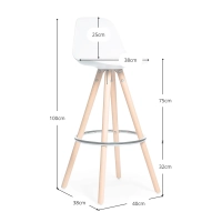 Tabouret Poland - Tabourets de Bar furnmod