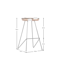 Tabouret Timber - Chaises Industrielle furnmod