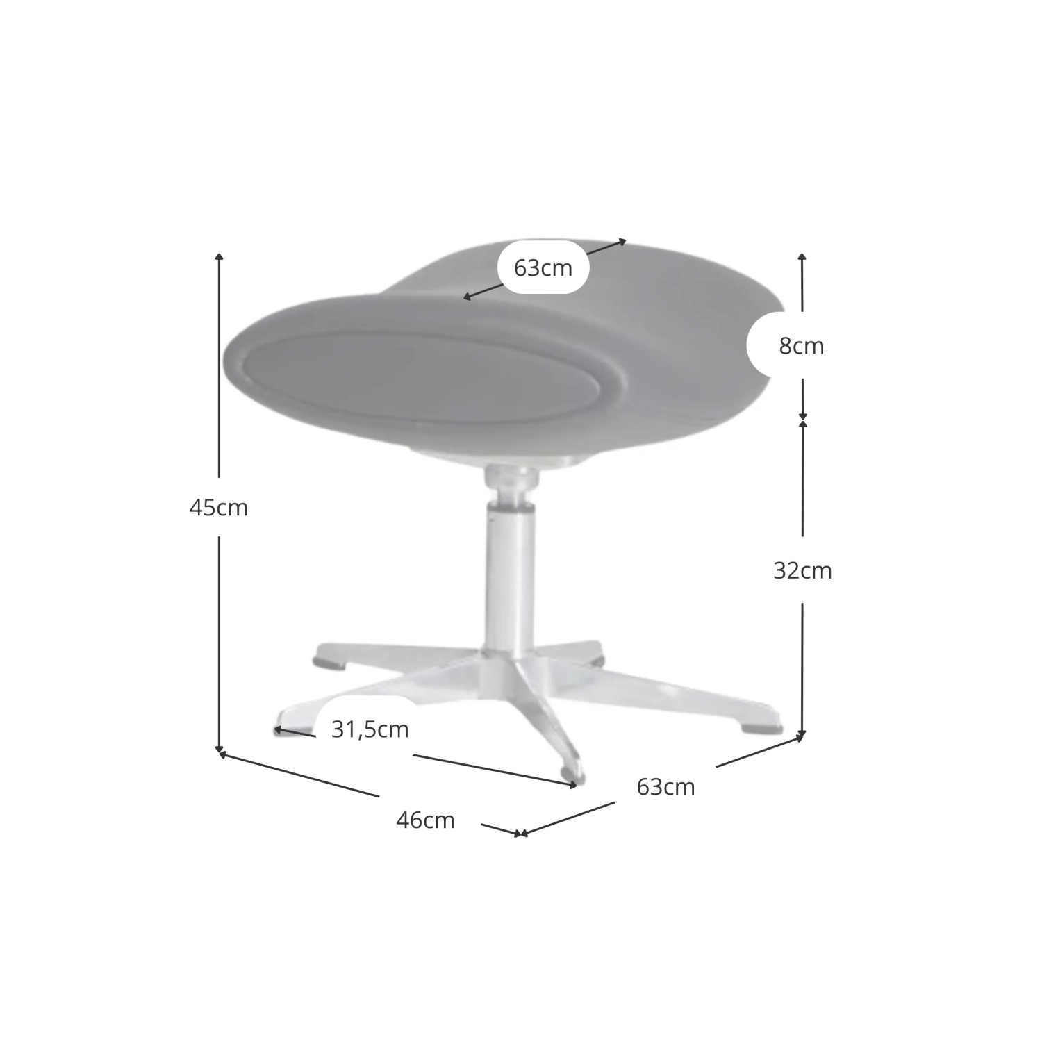 Inspiration Imola Chair avec repose-pieds - Fauteuils Meubles Concept