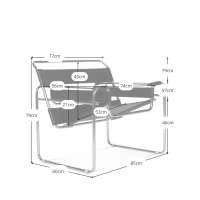 Chaise Inspiration Wassilly en cuir - Chaises design - Meubles Concept