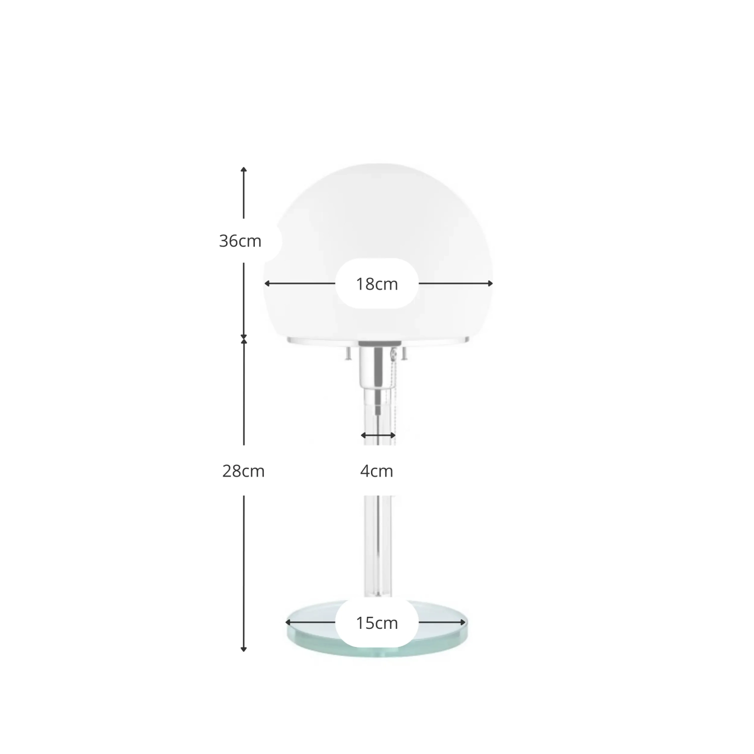 Lampe à poser Wagenfeld | Design inspiré par Wilhelm Wagenfeld