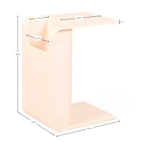 Table d'Appoint Nordique Denver en Frêne - Mobelarium