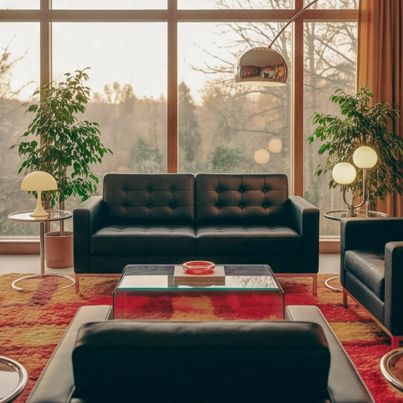 Venice canapé 2 places en cuir italien Florence Knoll Inspired Design
