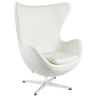 Leather Egg Chair Replica by designer Arne Jacobsen