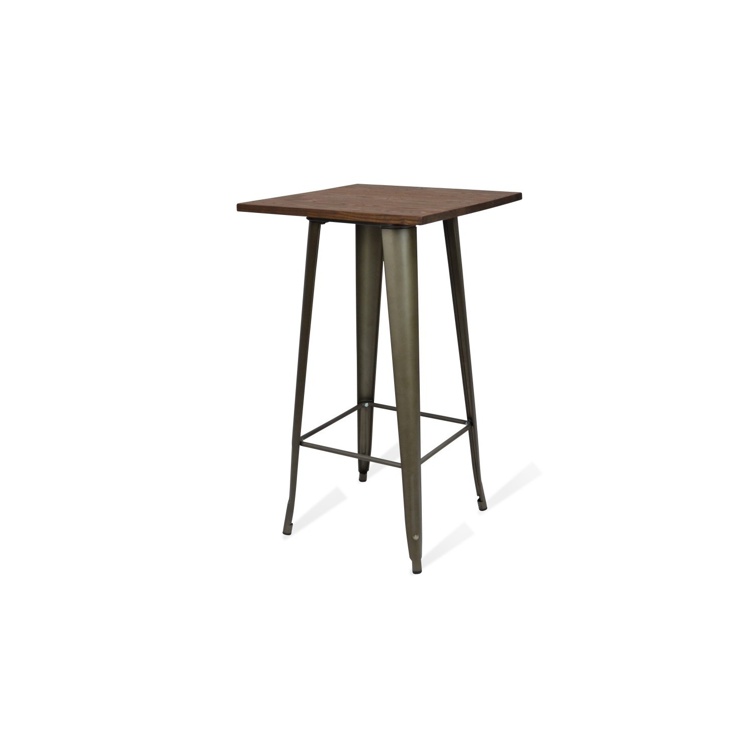 Alta Industrial Mesa Bistro Dark Legs Antique