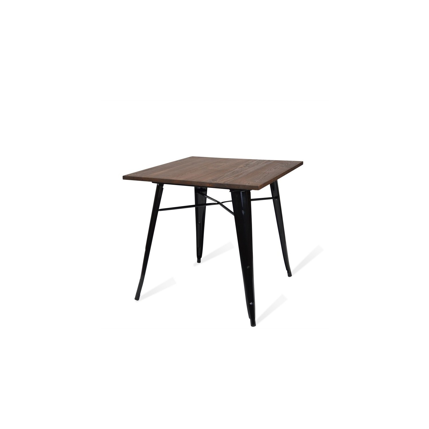 Industriële tafel Bistro Dark Poten Zwart