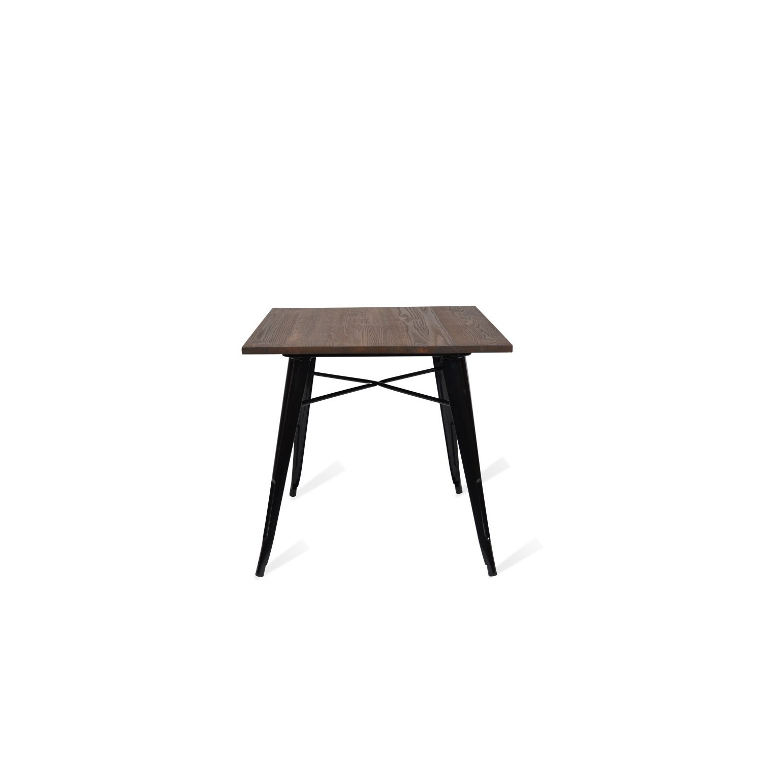 Mesa industrial Bistro Dark Legs Black