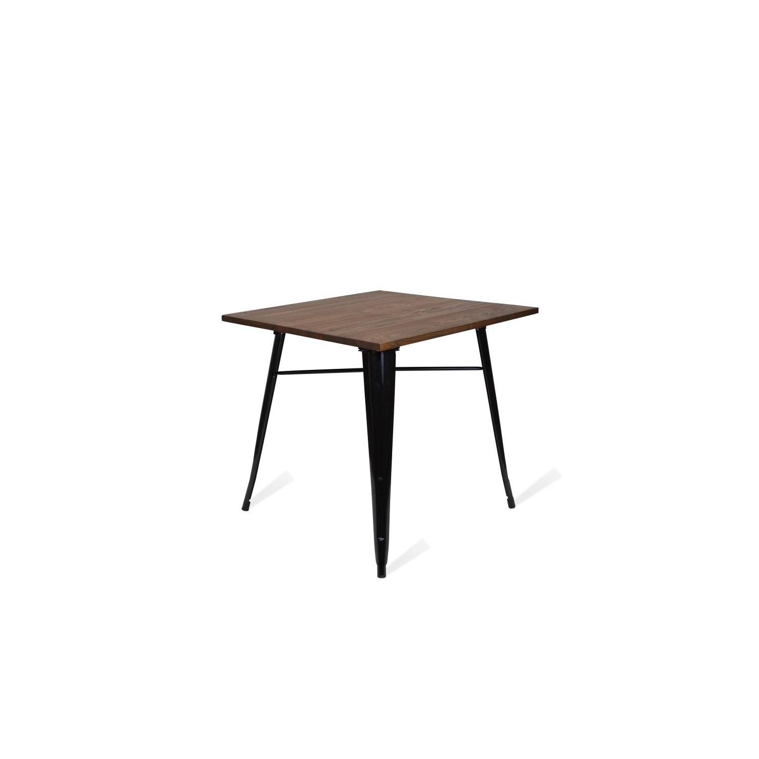 Industriellt bord Bistro Dark Legs Black