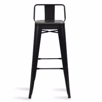 Hocker mit Rückenlehne Classic Wide Bistro Matt Icon Möbel