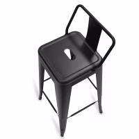 Hocker mit Rückenlehne Classic Wide Bistro Matt Icon Möbel