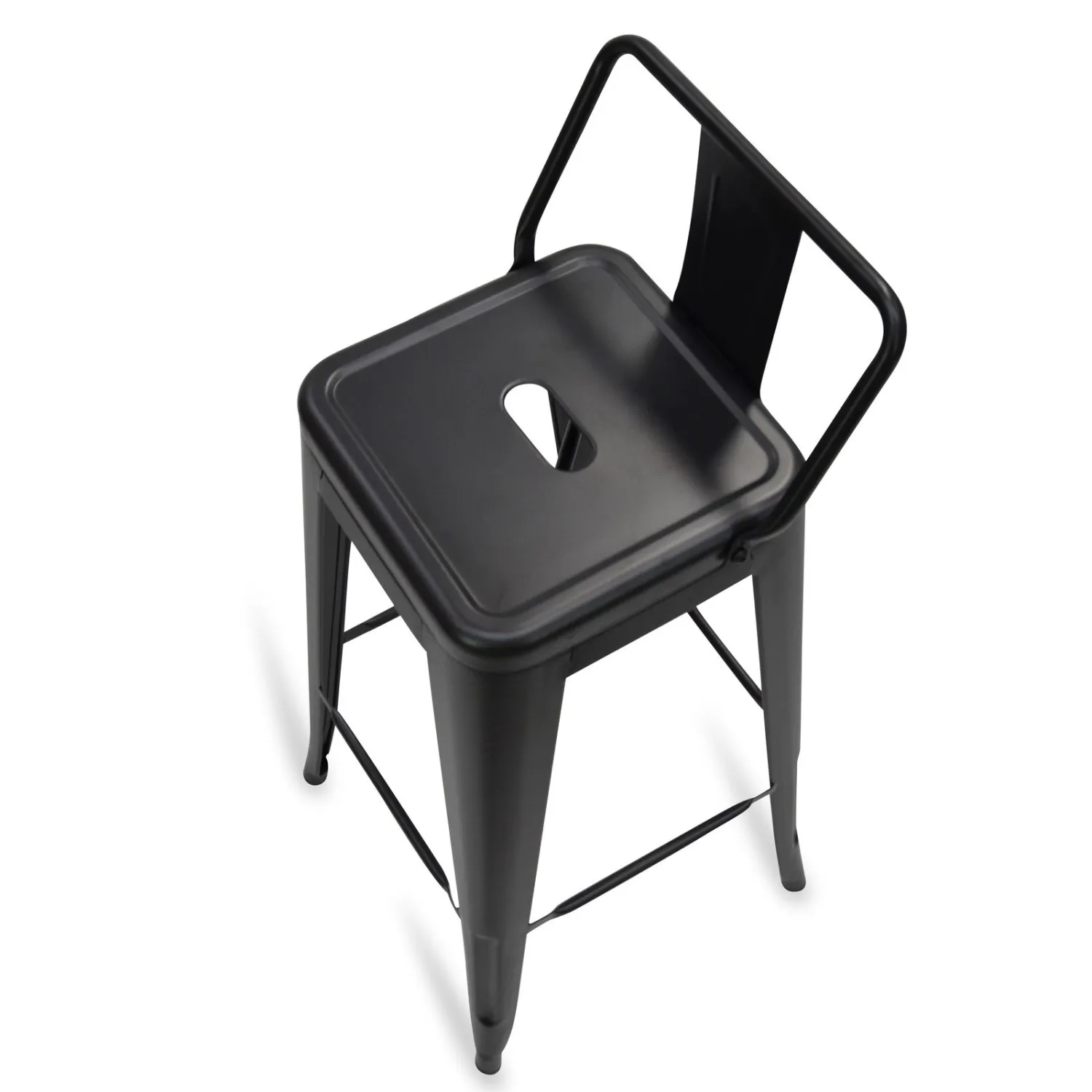 Hocker mit Rückenlehne Classic Wide Bistro Matt Icon Möbel