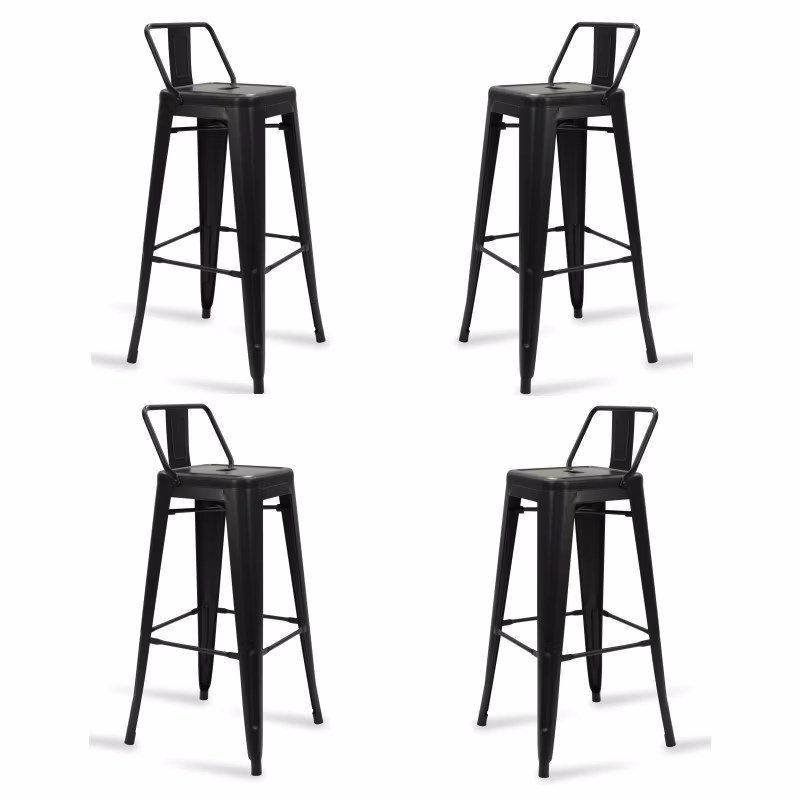 Pak van 4 Bistro LB Matte Krukken 76cm