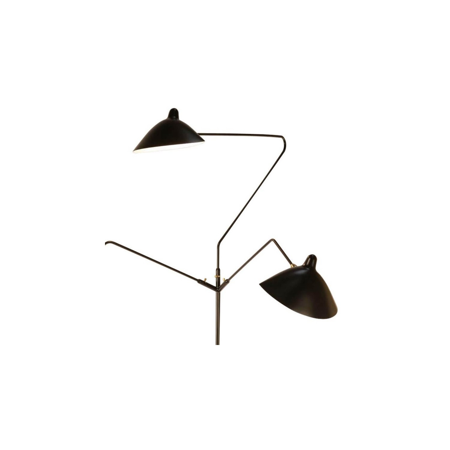 Lampe Mouille 3 têtes | Lampadaire design Serge Mouille