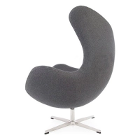 Egg Chair mit Fußstütze asu Kaschmir