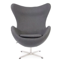 Egg Chair mit Fußstütze asu Kaschmir