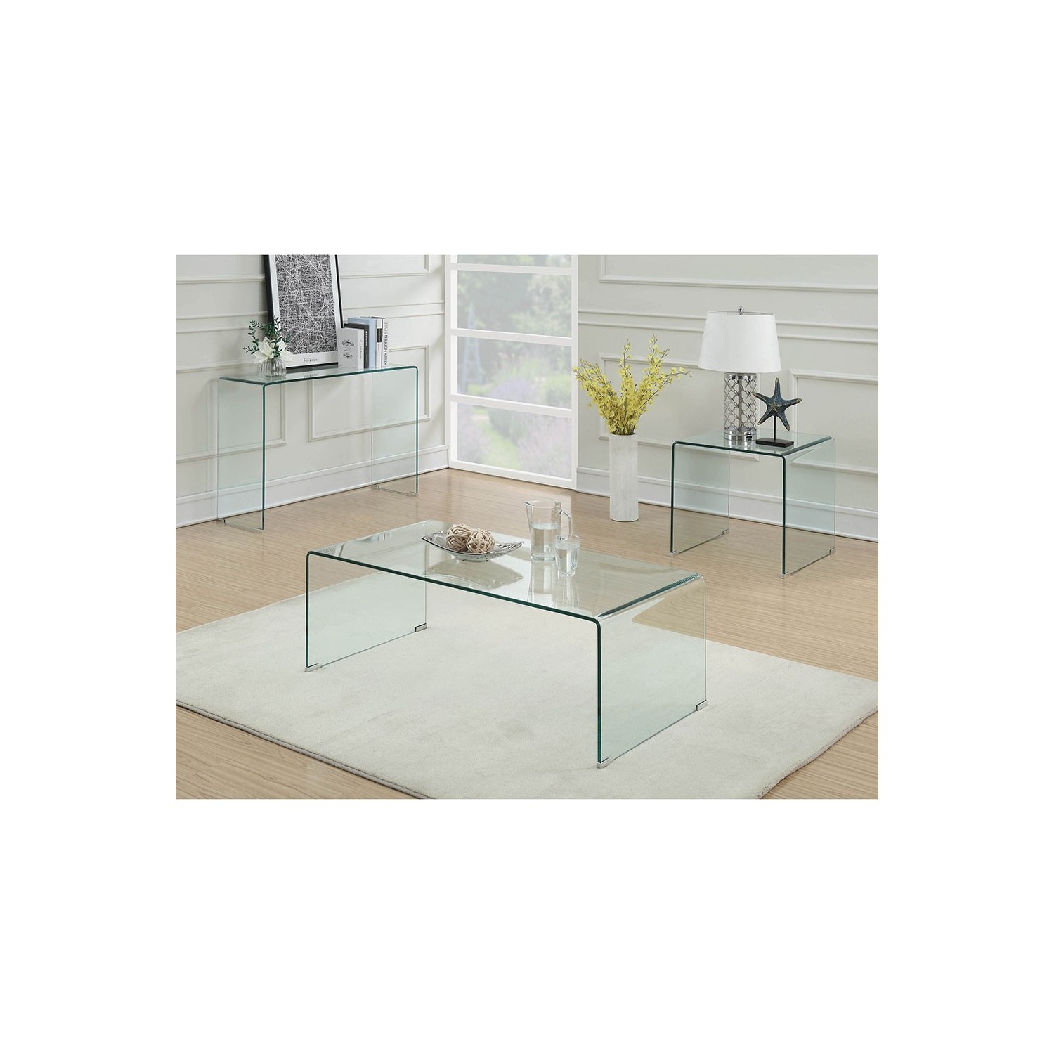 TABLE BASSE À GLACE
