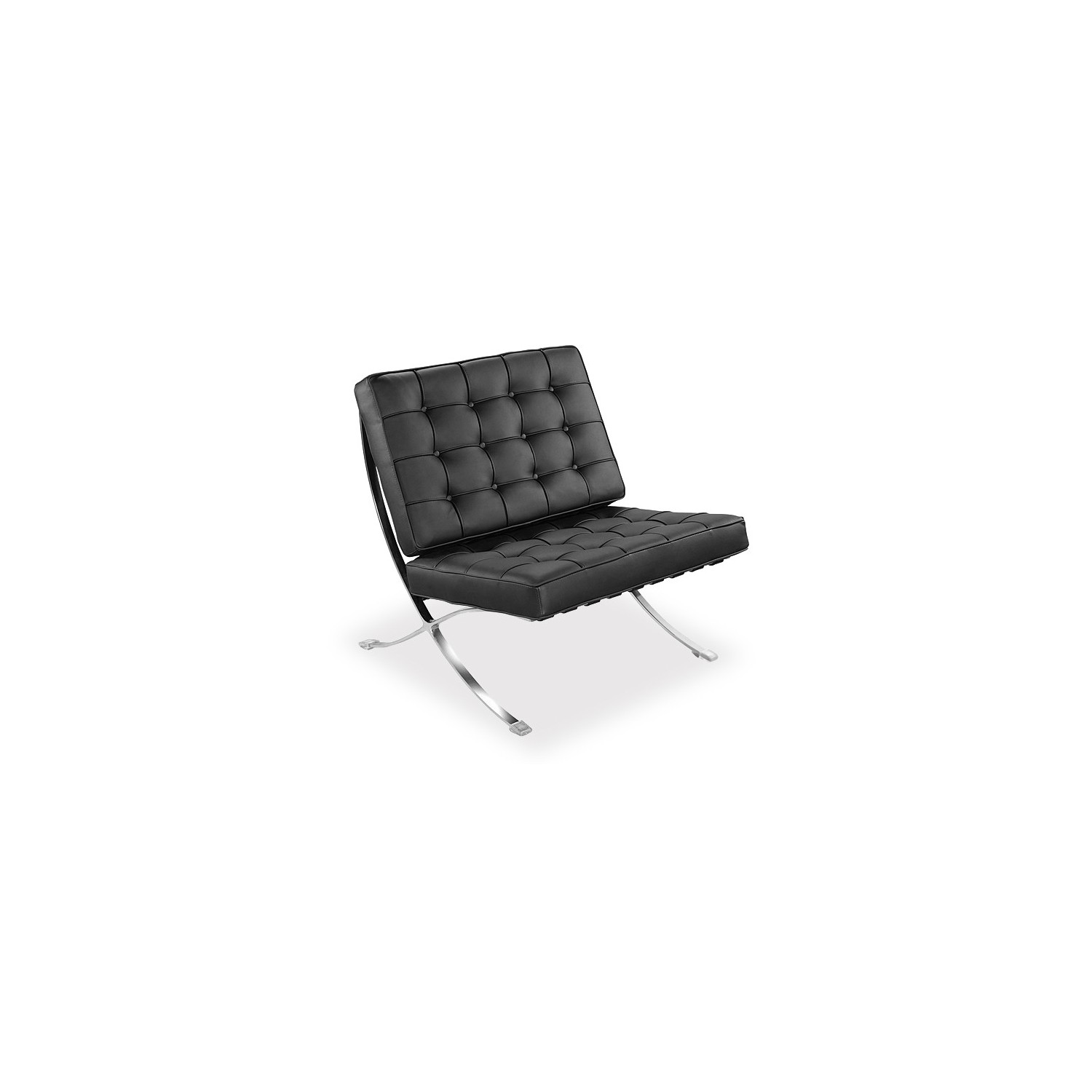 Silla Barcelona Polipiel Con Reposapies