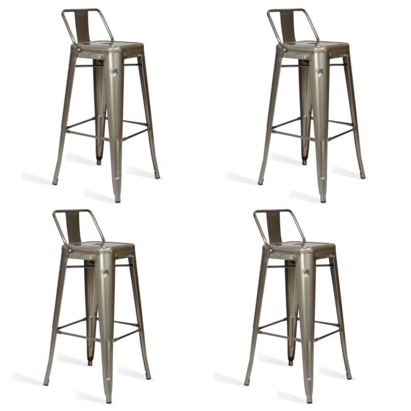 Pack 4 industriella pallar Bistro LB