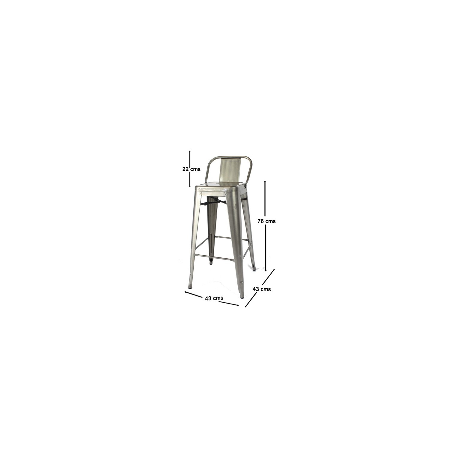 Pack 4 Hocker Bistro LB Icon Möbel