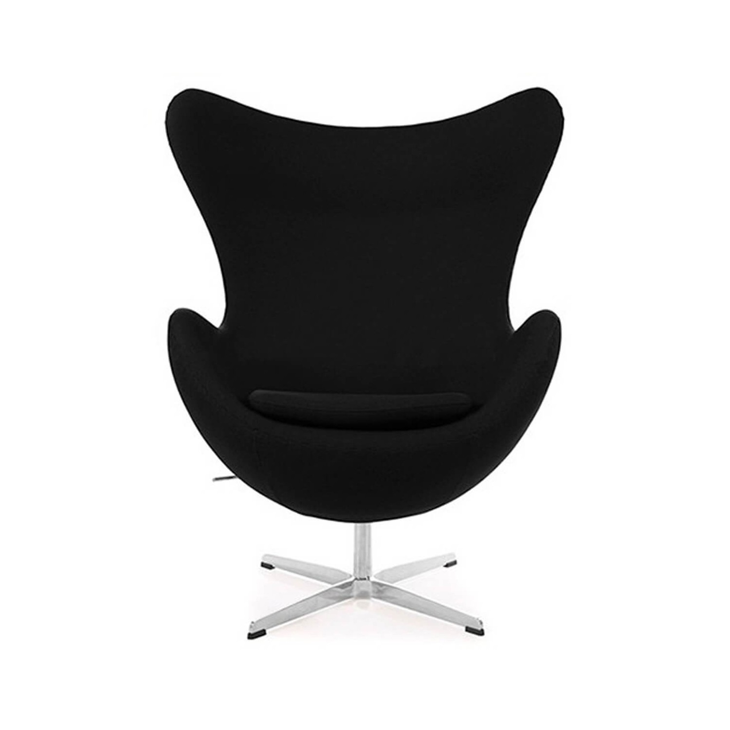 Replika židle na vejce s podnožkou od designéra Arne Jacobsen