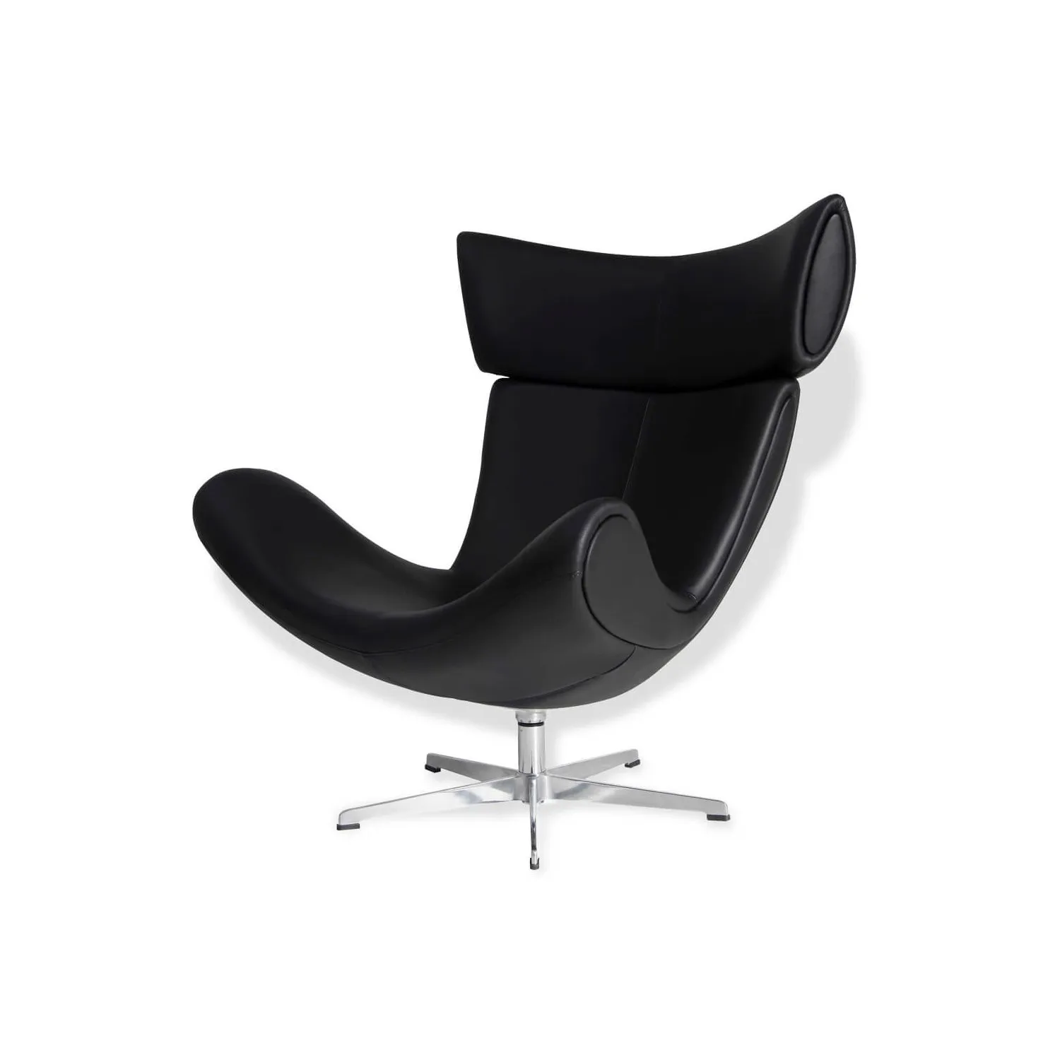 Sillón de diseño Emola en Piel Italiana