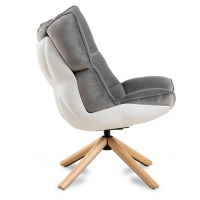 Réplica da poltrona Design Poltrona Husk com apoio para os pés da magnífica designer Patricia Urquiola