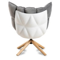 Réplica da poltrona Design Poltrona Husk com apoio para os pés da magnífica designer Patricia Urquiola