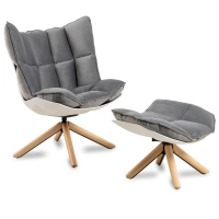Replika designového křesla Husk Křeslo s podnožkou od skvělé designérky Patricie Urquioly