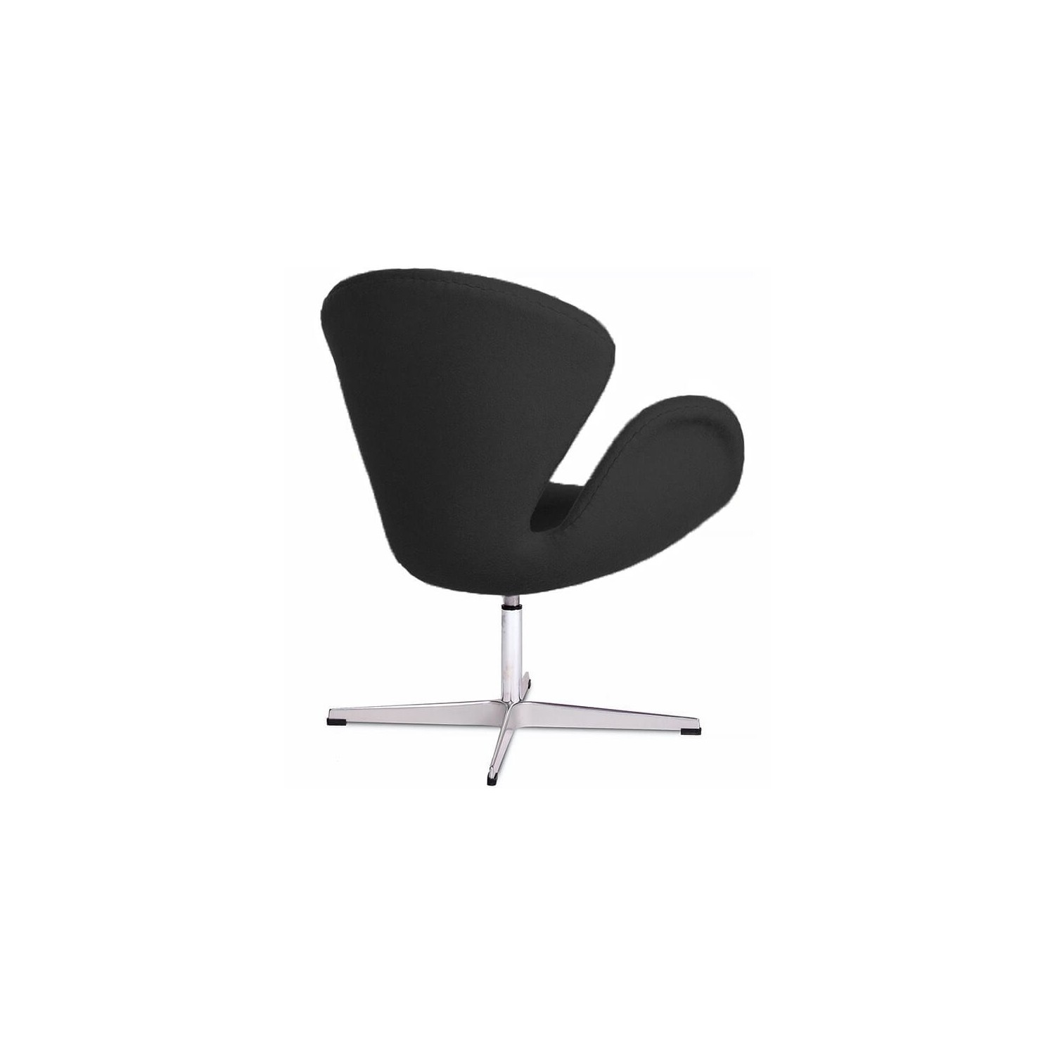Replica della Swan Chair in cashmere di Arne Jacobsen