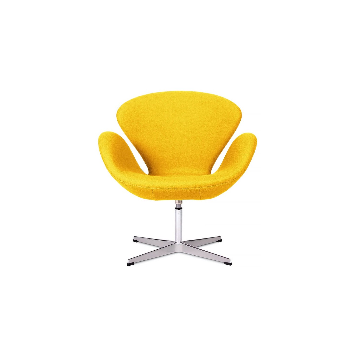 Réplica de la silla Swan en cachemir de Arne Jacobsen