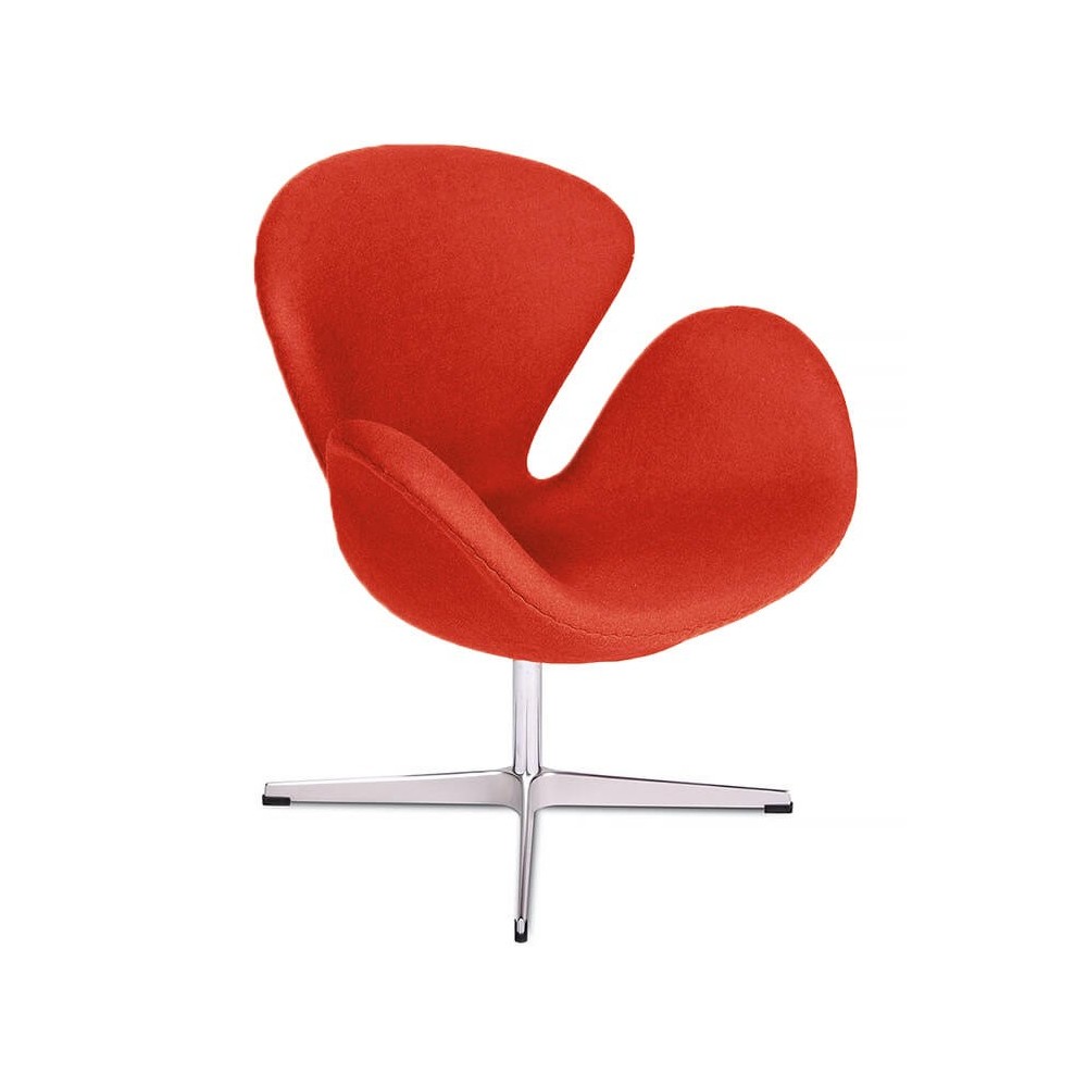 Réplique de la chaise Swan en cachemire par Arne Jacobsen
