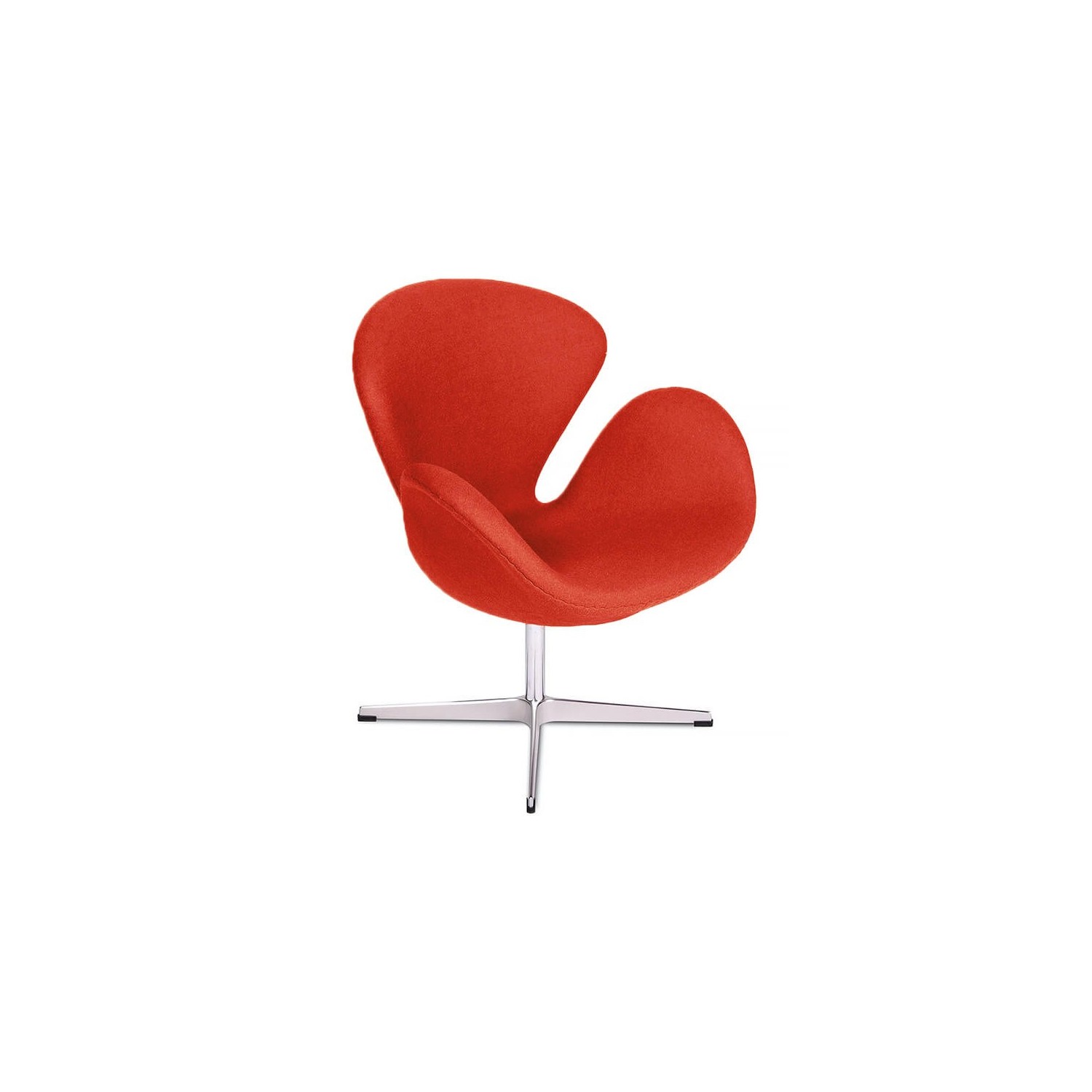 Réplica de la silla Swan en cachemir de Arne Jacobsen