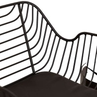 Chaise en métal Meridian adaptée pour l'extérieur