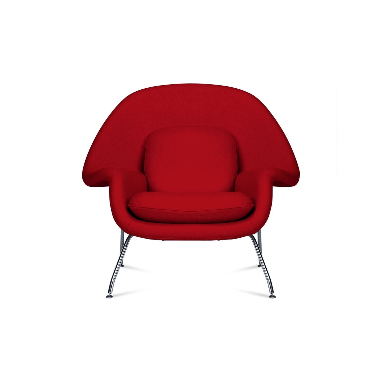 Réplica da cadeira Womb pelo designer Eero Saarinen