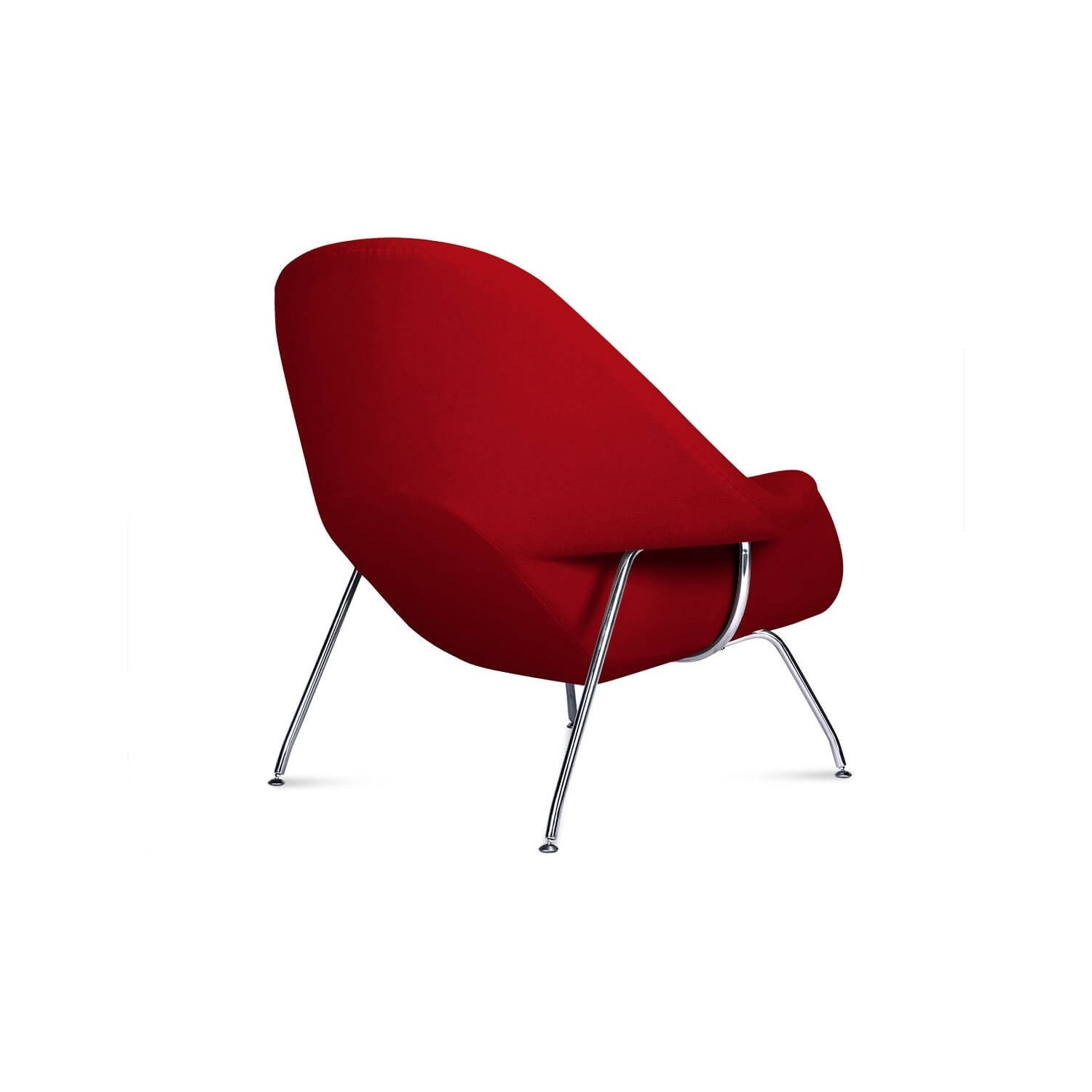 Réplica da cadeira Womb pelo designer Eero Saarinen