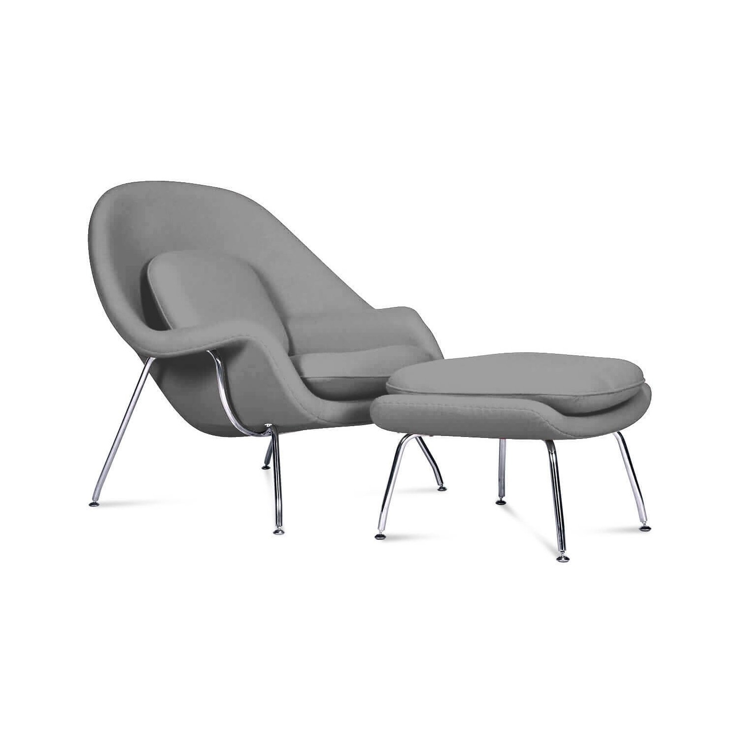 Réplique de la chaise Womb du designer Eero Saarinen