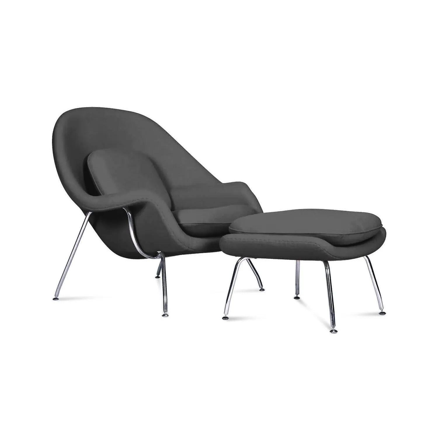 Réplique de la chaise Womb du designer Eero Saarinen