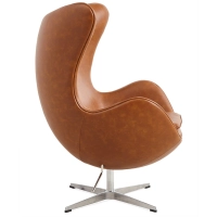 Replica Egg Chair i vintage distressed konstläder