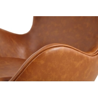 Replica Egg Chair in vintage distressed leatherette