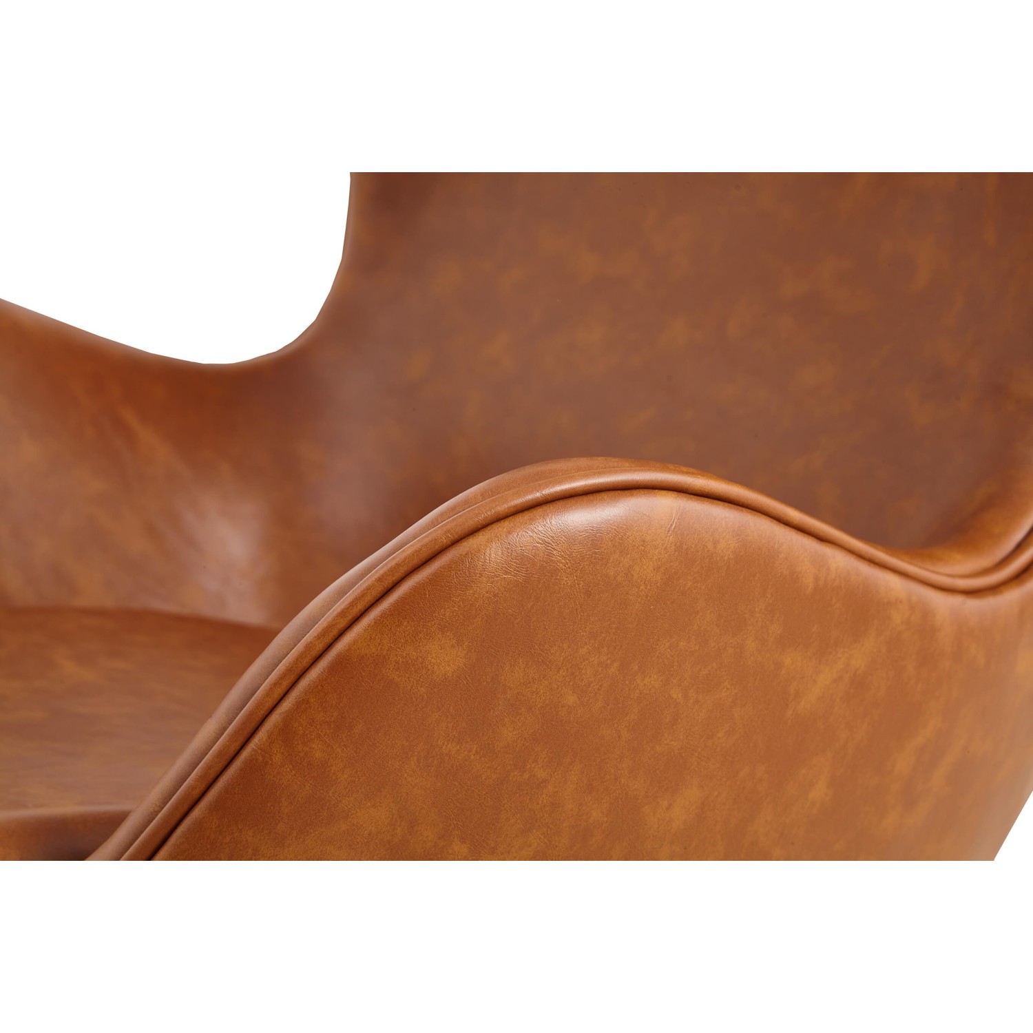 Replica Egg Chair i vintage distressed konstläder