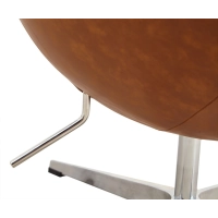 Replica Egg Chair i vintage distressed konstläder