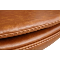 Replica Egg Chair em couro vintage envelhecido