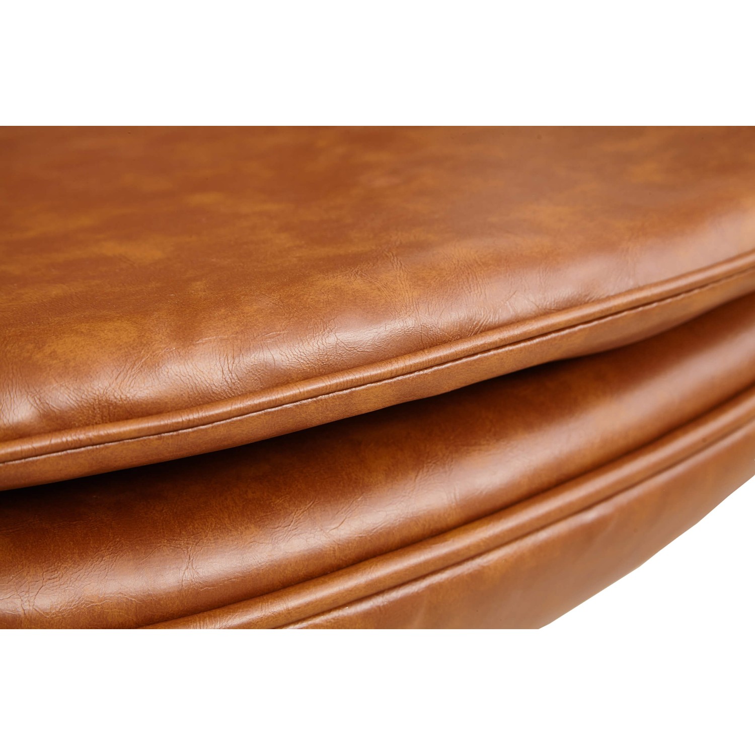 Replica Egg Chair em couro vintage envelhecido