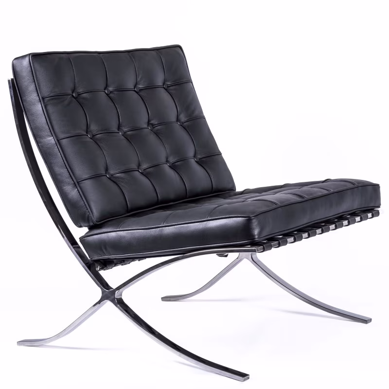 Silla Berlin Chair HQ en Piel Flor Italiana