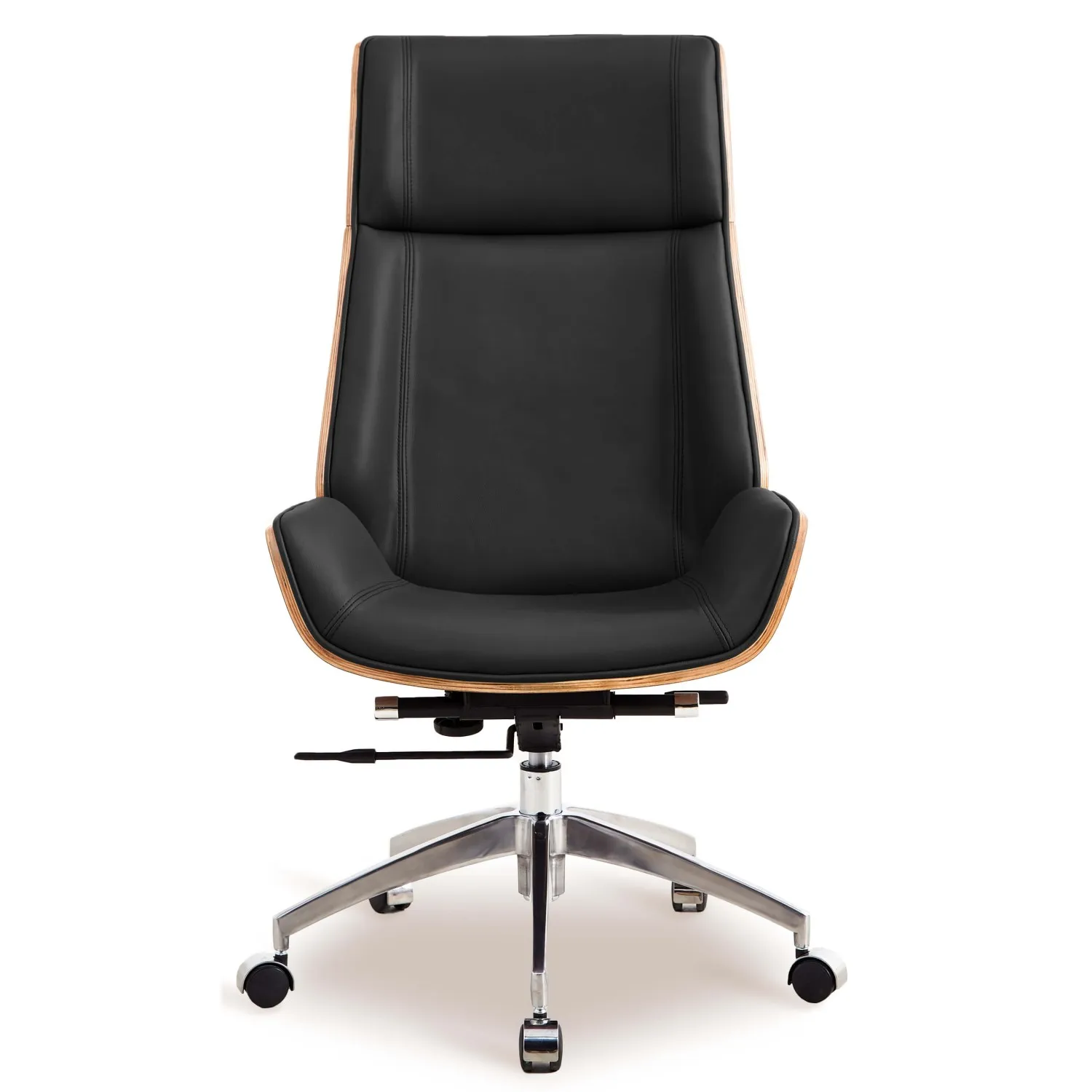 Silla oficina Nordic Highback en Piel Italiana