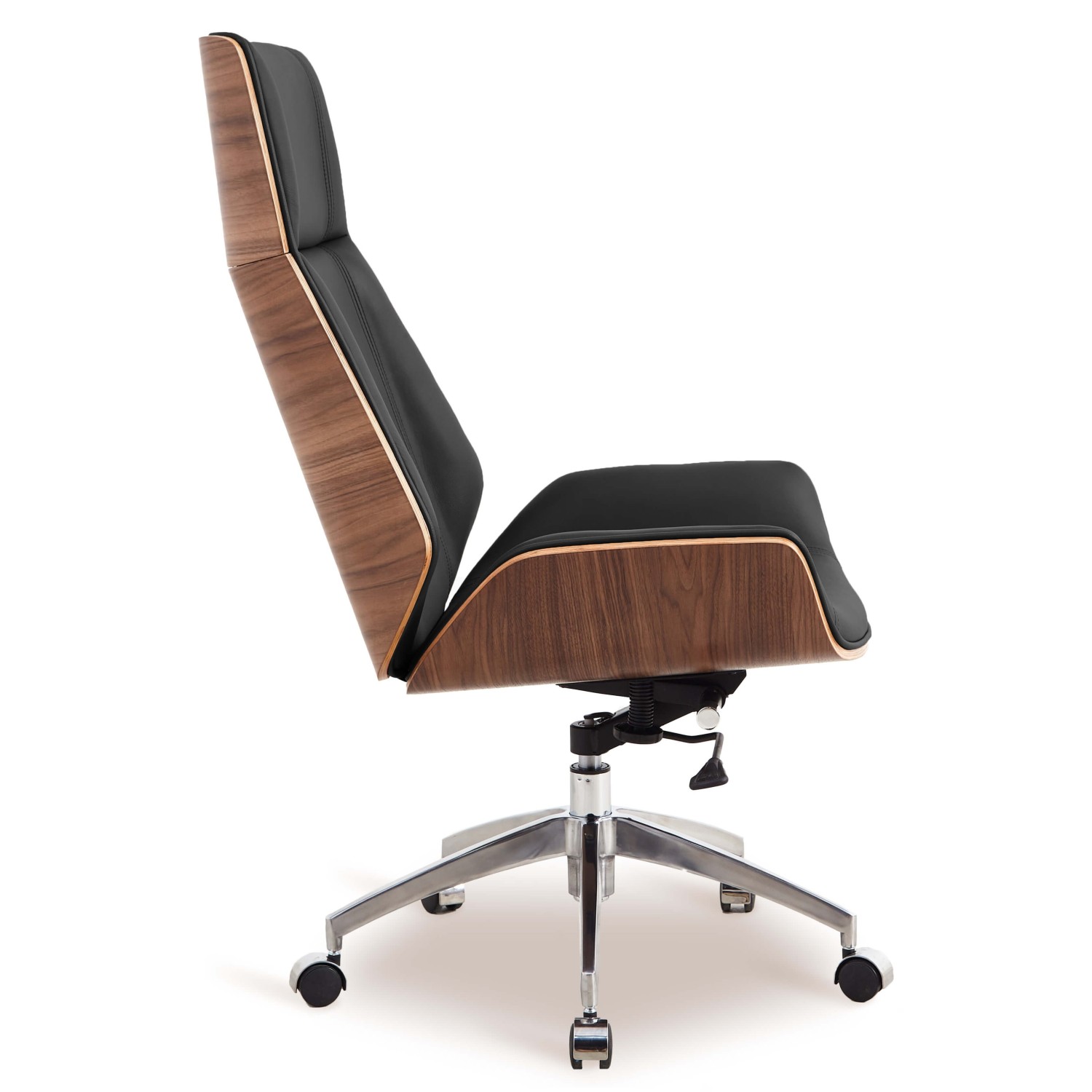 Silla oficina Nordic Highback en Piel Italiana