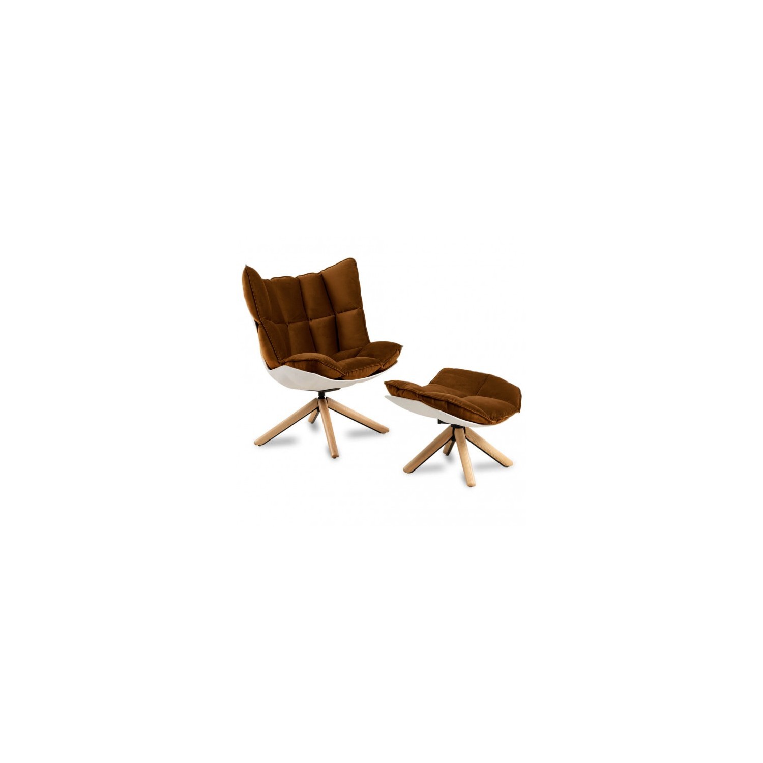 Space Design Sessel mit Fußstütze