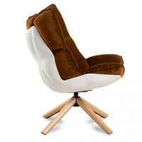 Space Design Sessel mit Fußstütze
